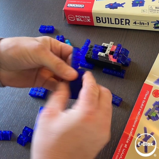 Amazon.com: E-Blox 4-in-1 Power Blox Builder STEM Kit (46 Pieces